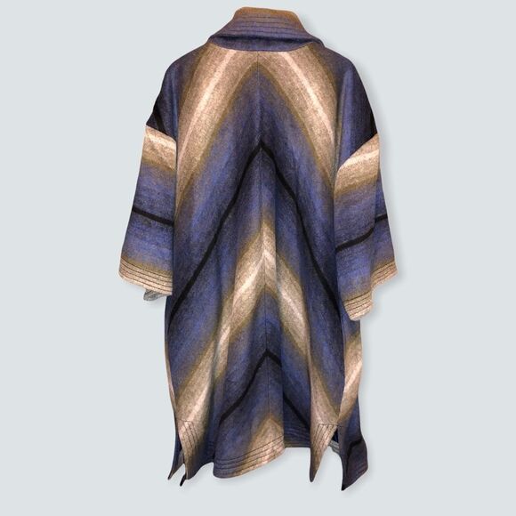 Jessica London Plus Heavy Double Breasted Thick Poncho Dress Coat. Thick Warm - Picture 10 of 14